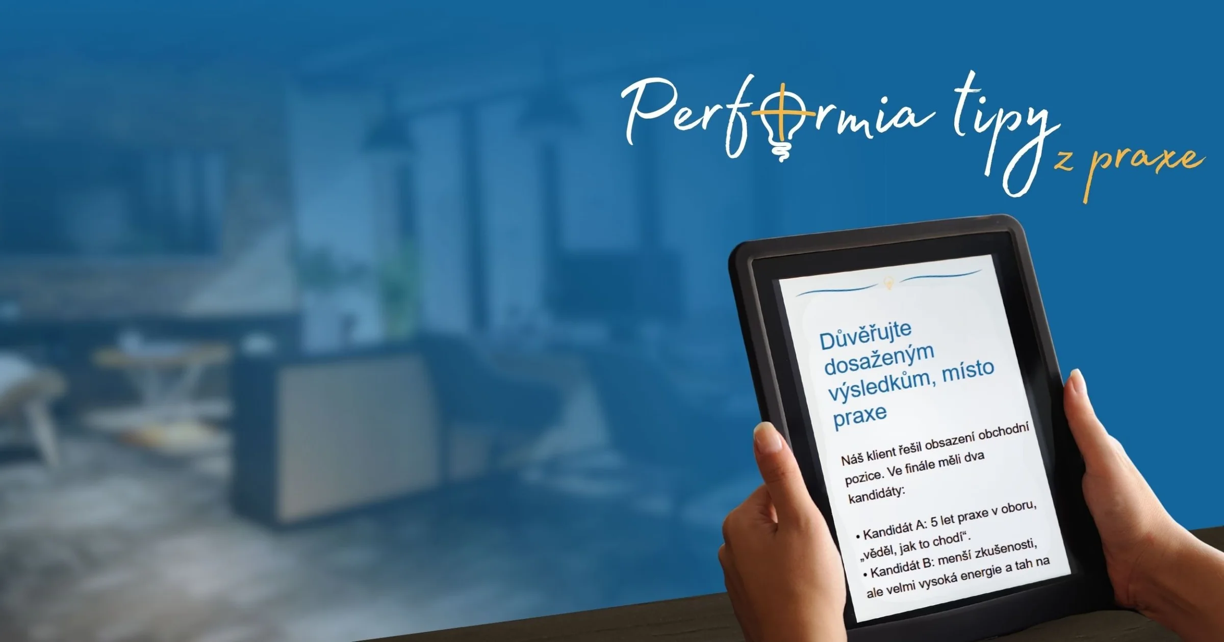 Newsletter Performia tipy z praxe