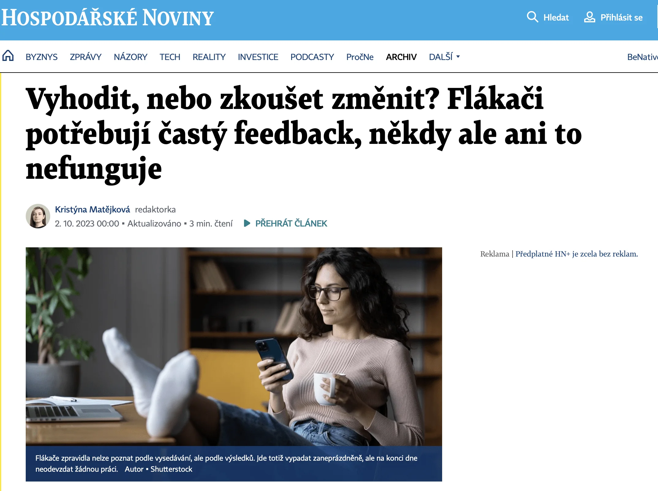 Hospodářské noviny Performia