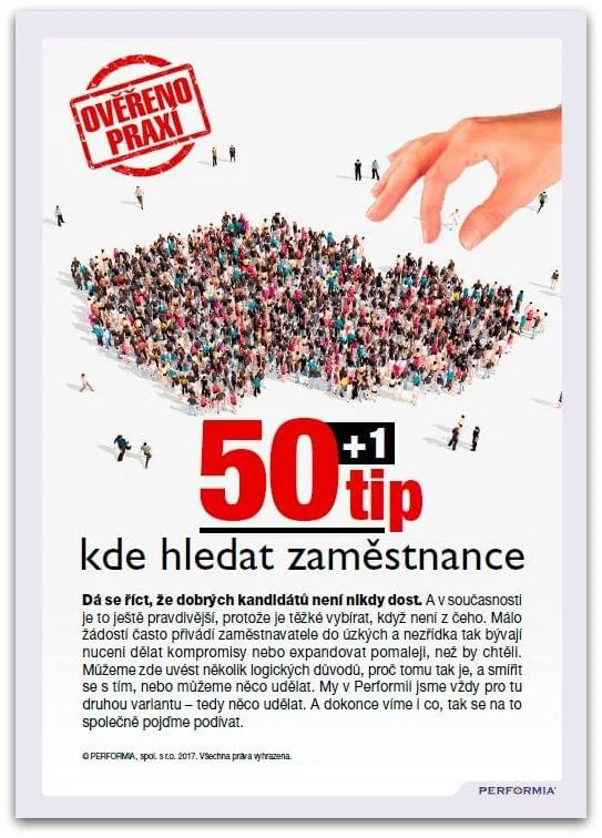 50 plus 1 tip, kde hledat zaměstnance