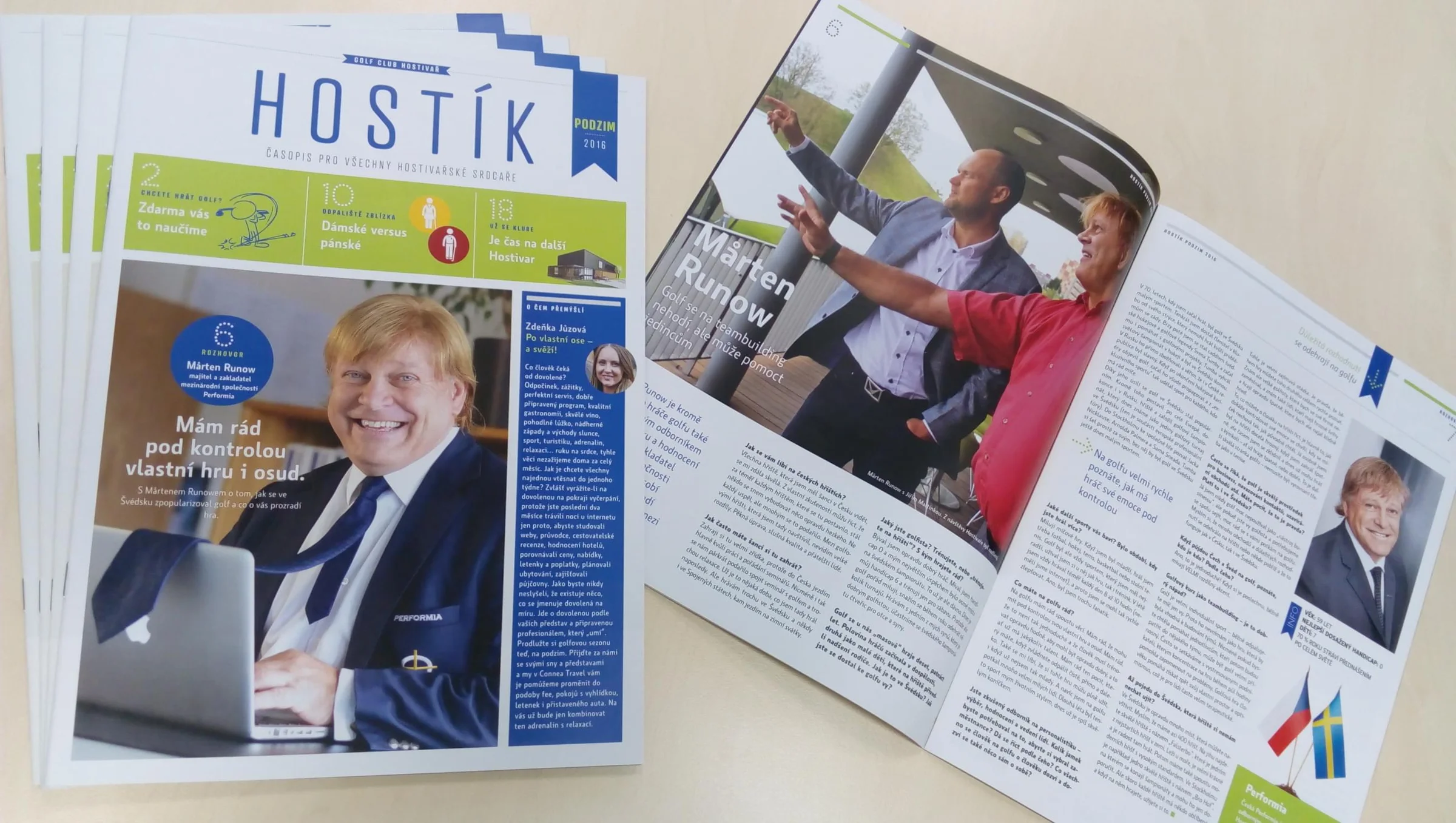 Mårten Runow v časopise Hostík